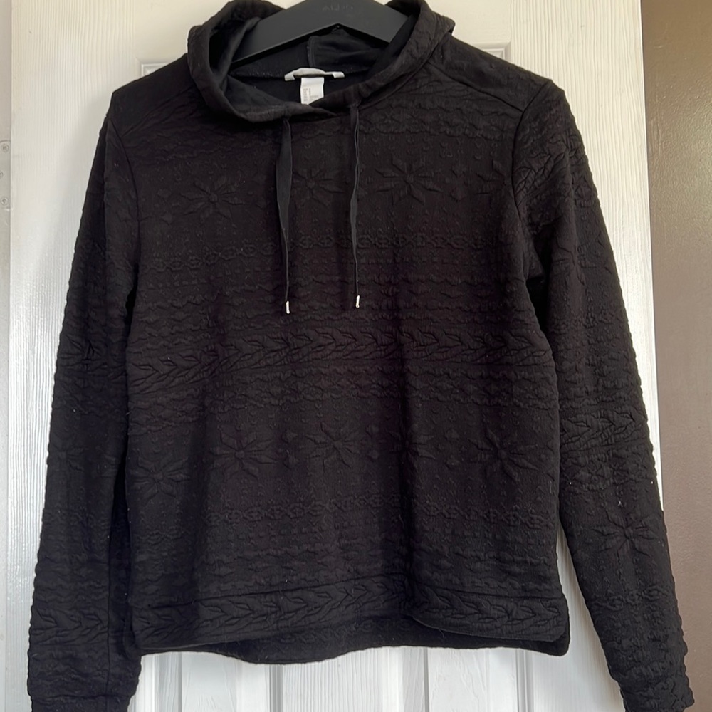 H&M black hoodie size small